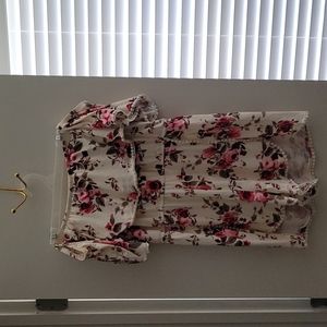 Rue 21 floral print romper XL